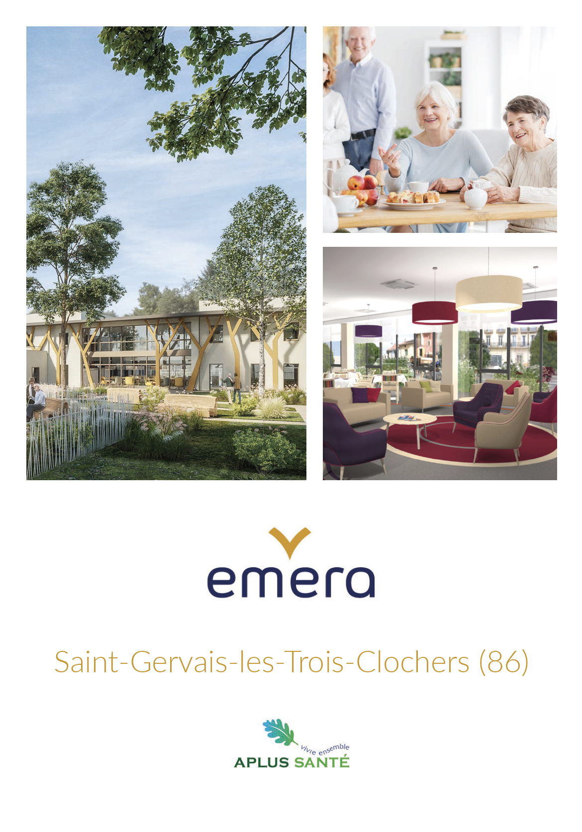 Résidence EHPAD EMERA à Saint Gervais Les 3 Clochers (86) Investir en LMNP