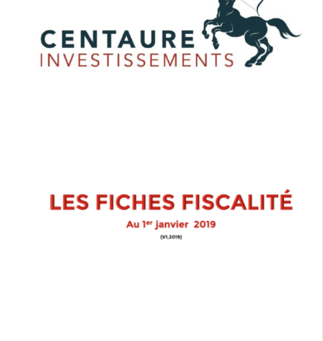 LES FICHES FISCALITÉ 2019