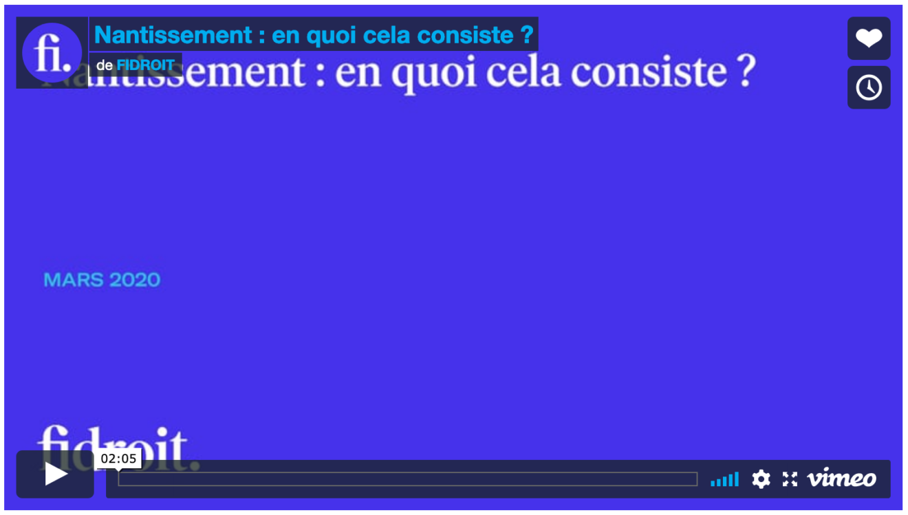Nantissement : en quoi cela consiste ?