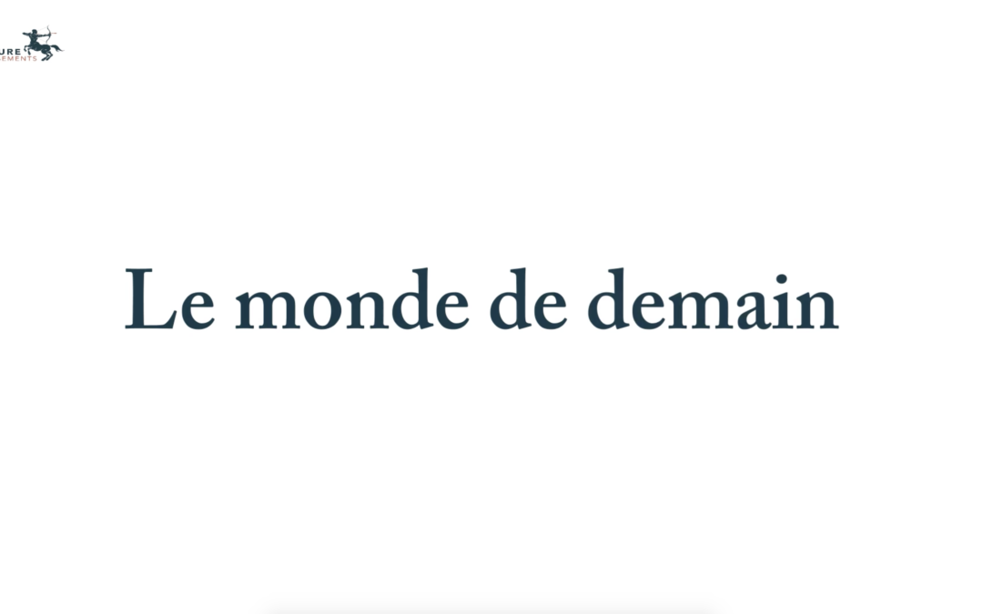 L’épargne et le monde de demain