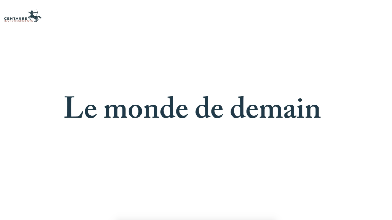 L'épargne et le monde de demain