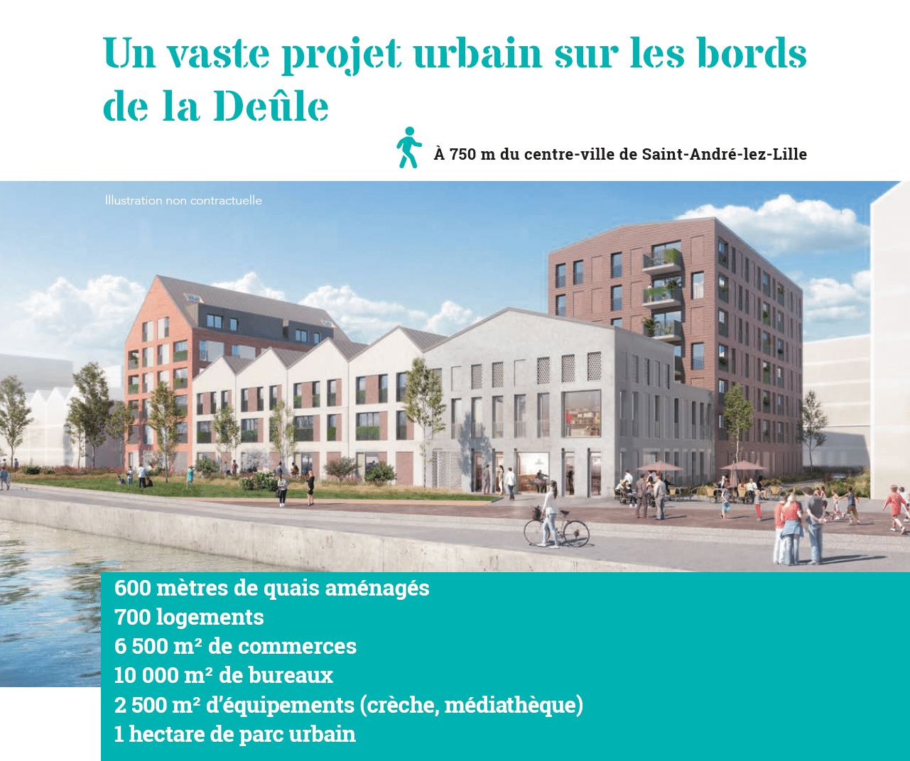 RESIDENCE SENIORS QUAI 22 à St André Lez Lille (59)