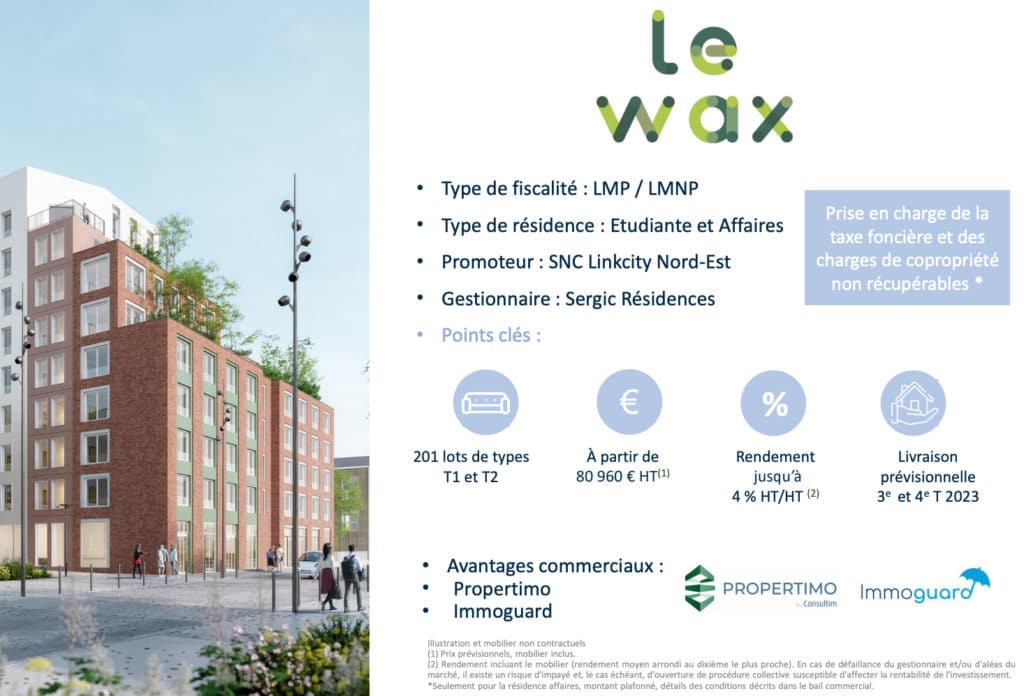 Les plus de la residence le wax