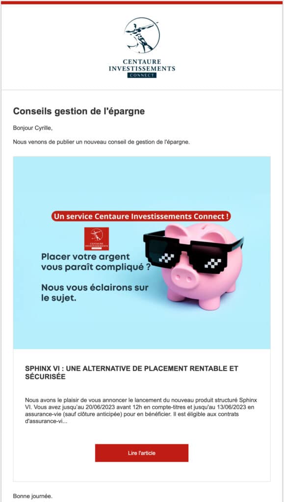 Placement rentable et risque limité