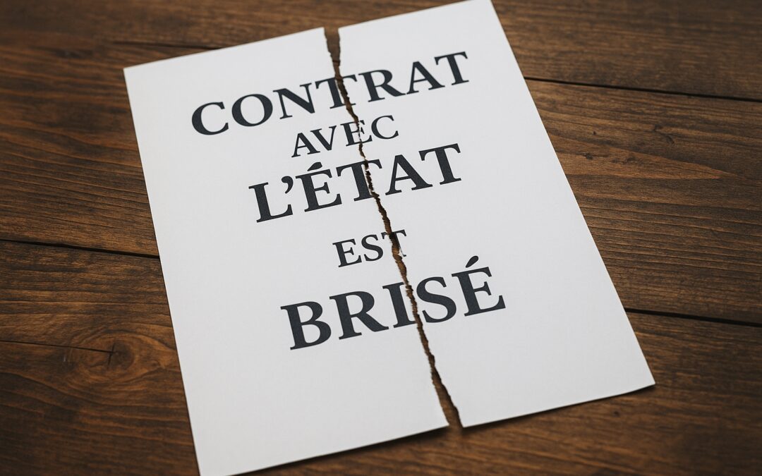 Le contrat est brisé avec l'État