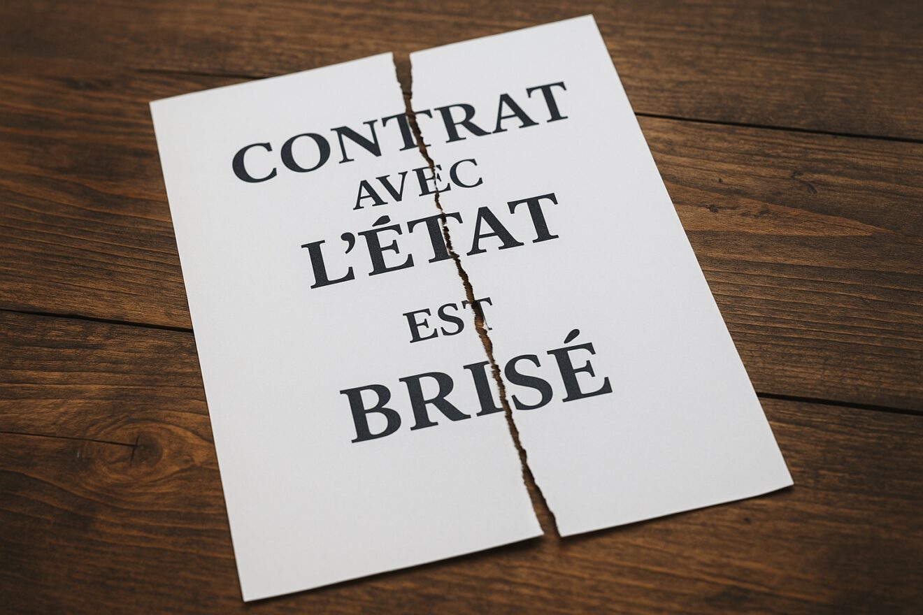 Le contrat est brisé avec l'État