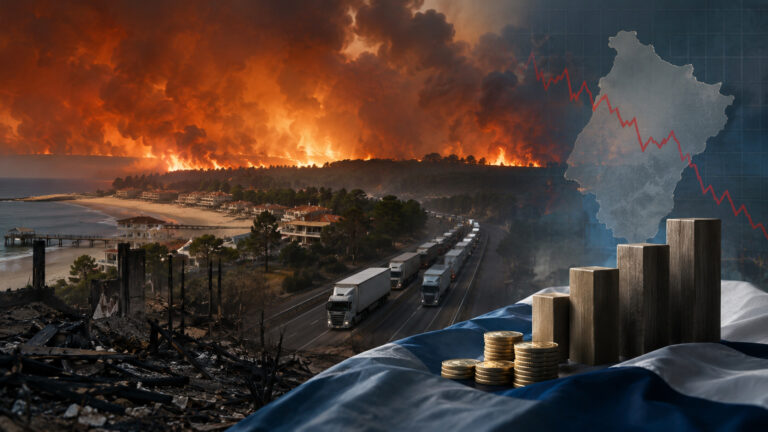 Incendies en Gironde : le choc économique