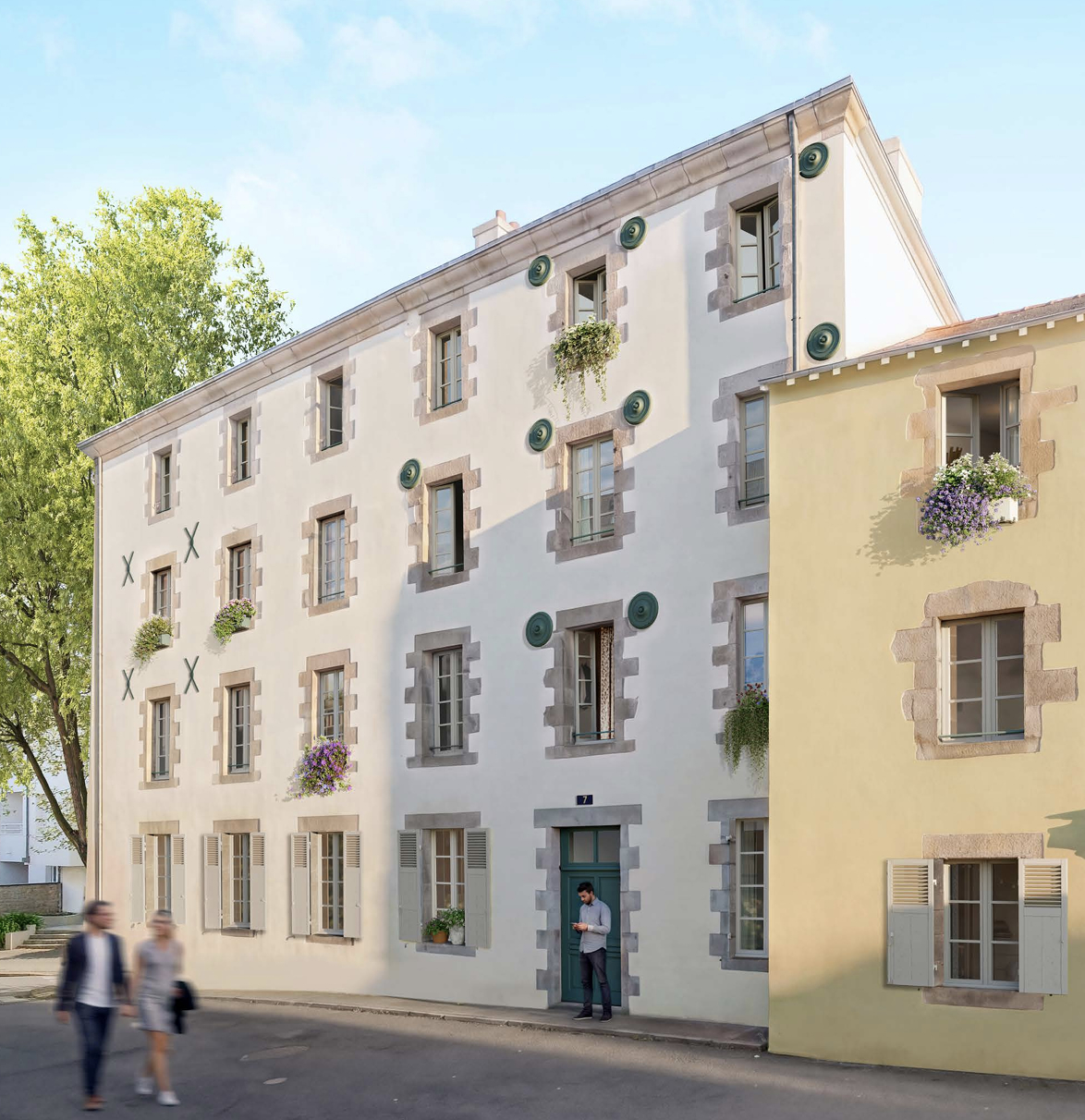 Résidence Déficit Foncier à Vannes — 7 rue Xavier Fraval de Coatparquet, immeuble de caractère rénové